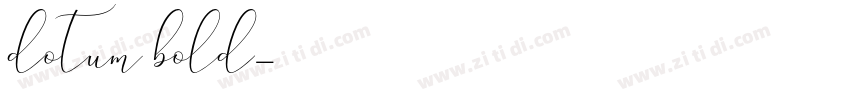 dotum bold字体转换